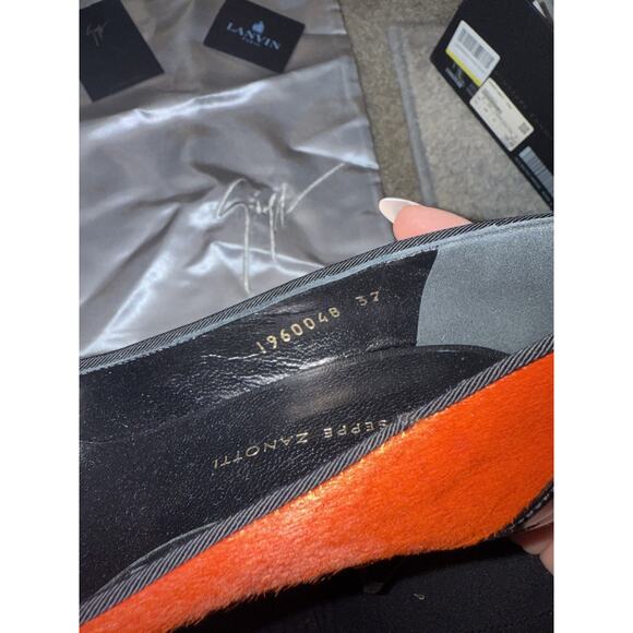 Giuseppe Zanotti Pony Hair Women's Heels Size 37 NIB - Picture 4 of 4